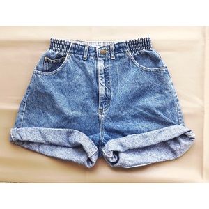 high waisted baggy jean shorts
